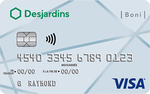 Desjardins Bonus Visa* Credit Card