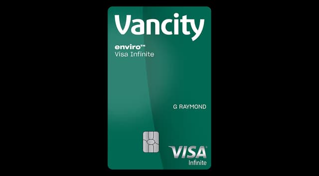 Carte Visa Infinite enviro Vancity