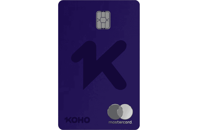 Carte Mastercard prépayée KOHO Complet