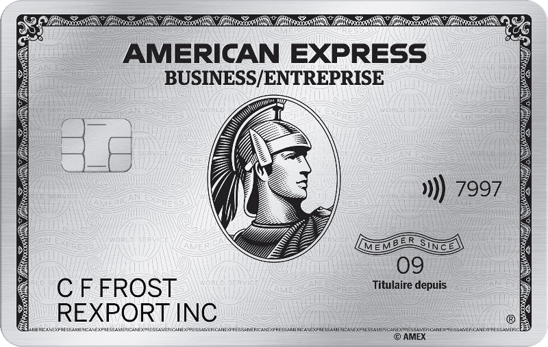 Carte de Platine entreprise d’American Express